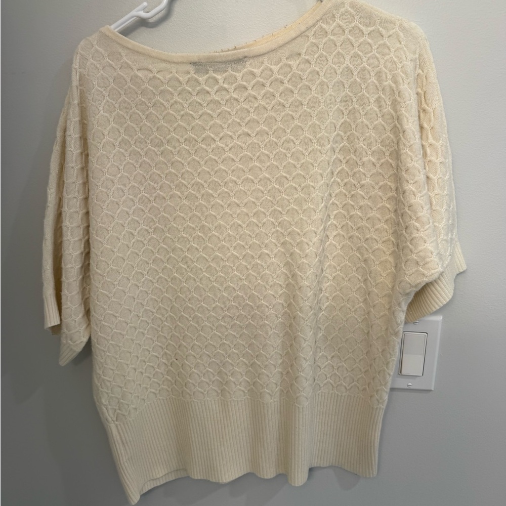 Evan Picone Ivory Knit Top